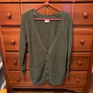 LA Hearts Olive Cardigan